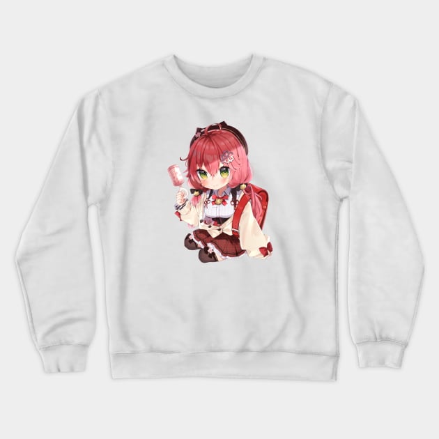 Sakura Miko Hololive Crewneck Sweatshirt by Soonymarwick